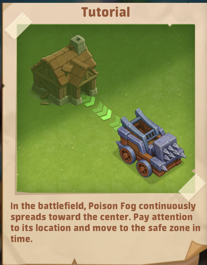 Poison Fog shrinks toward the center